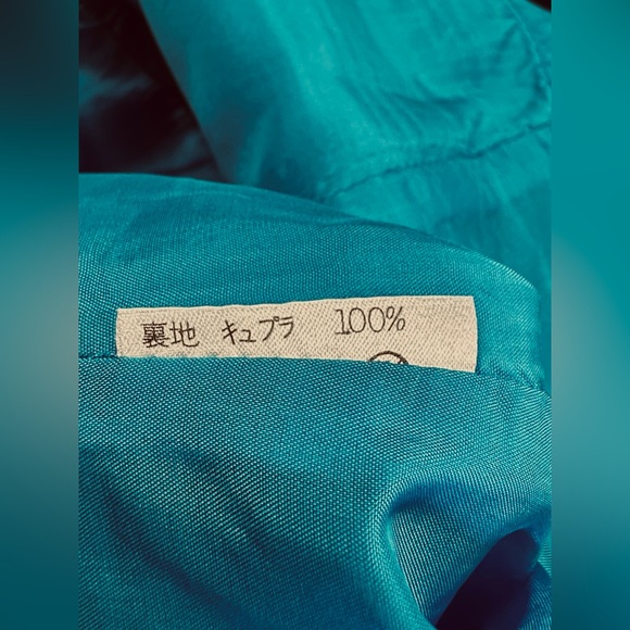 Vintage Novespazio - Noboru Yamafuji - High-Low Waist Turquoise Skirt EUC est XS - Picture 7 of 7